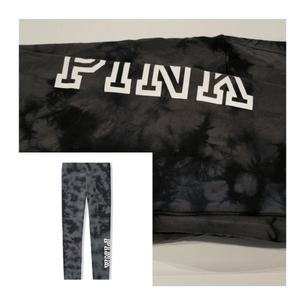 NWOT VS PINK Tie Dye Yoga Leggings Large